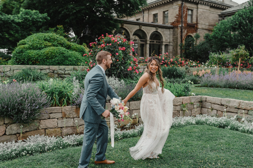 Mai & Matt exploring the grounds of Eolia Mansion